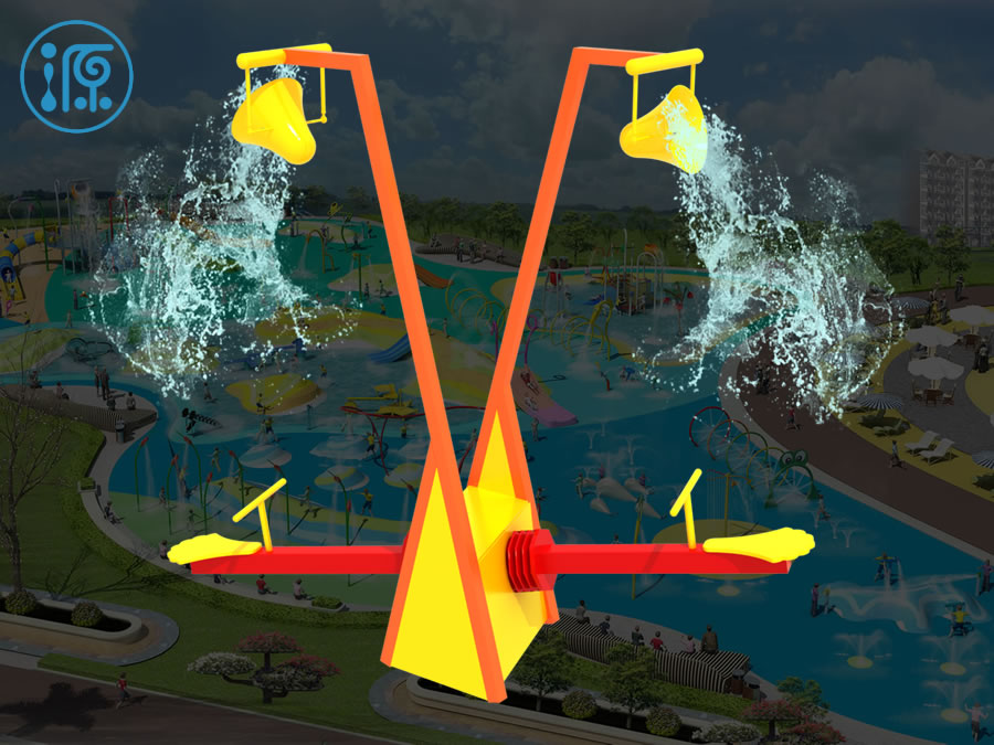 倒水桶蹺蹺板|戲水小品