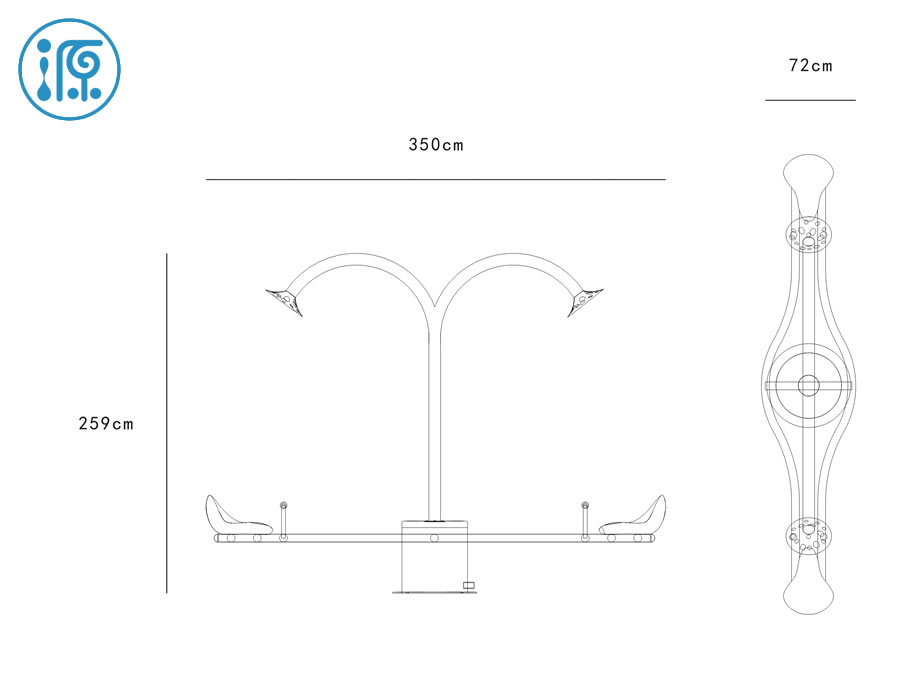 噴水蹺蹺板|戲水小品
